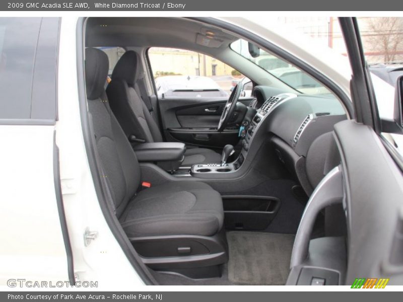 White Diamond Tricoat / Ebony 2009 GMC Acadia SLE AWD