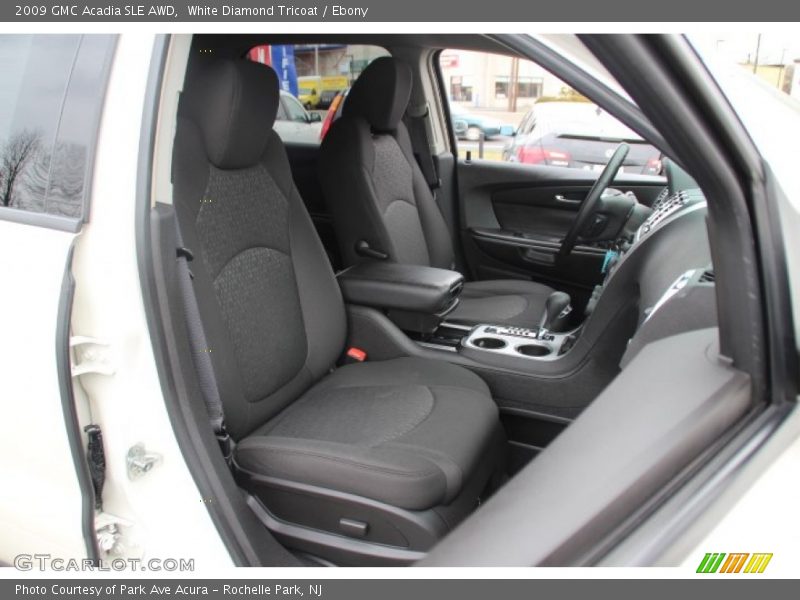 White Diamond Tricoat / Ebony 2009 GMC Acadia SLE AWD