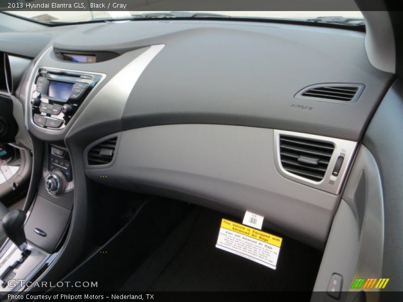 Black / Gray 2013 Hyundai Elantra GLS