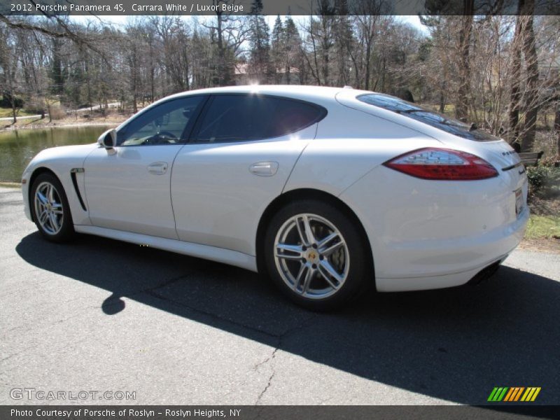 Carrara White / Luxor Beige 2012 Porsche Panamera 4S