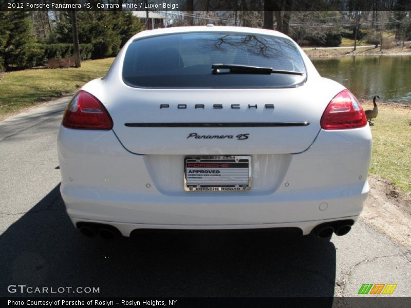 Carrara White / Luxor Beige 2012 Porsche Panamera 4S