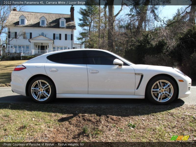 Carrara White / Luxor Beige 2012 Porsche Panamera 4S