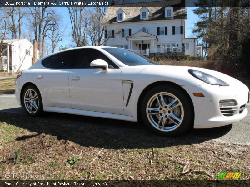 Carrara White / Luxor Beige 2012 Porsche Panamera 4S