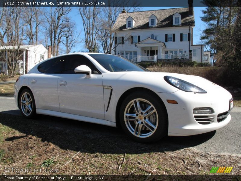 Carrara White / Luxor Beige 2012 Porsche Panamera 4S