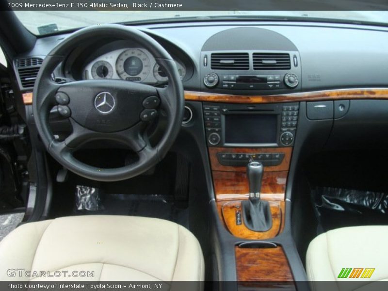 Black / Cashmere 2009 Mercedes-Benz E 350 4Matic Sedan