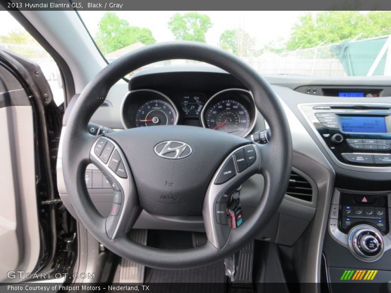Black / Gray 2013 Hyundai Elantra GLS