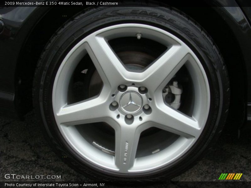 Black / Cashmere 2009 Mercedes-Benz E 350 4Matic Sedan
