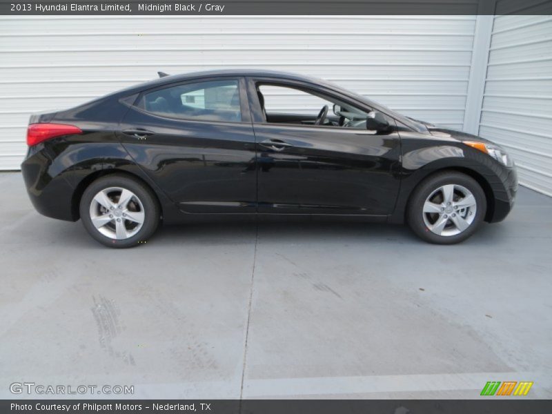 Midnight Black / Gray 2013 Hyundai Elantra Limited