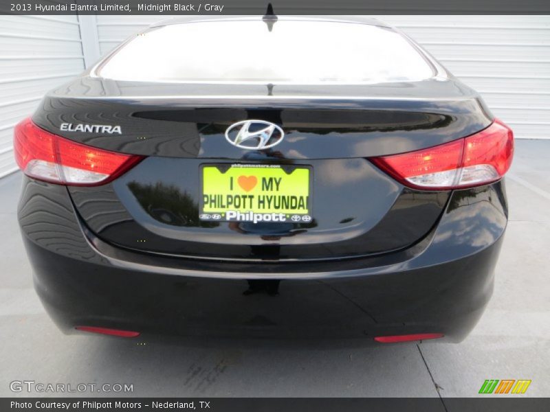 Midnight Black / Gray 2013 Hyundai Elantra Limited