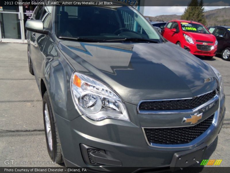 Ashen Gray Metallic / Jet Black 2013 Chevrolet Equinox LT AWD