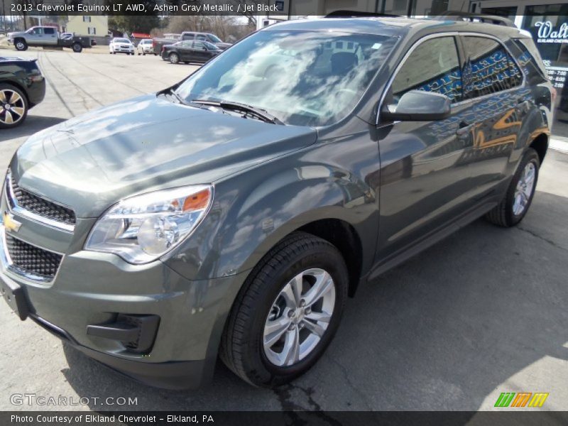 Ashen Gray Metallic / Jet Black 2013 Chevrolet Equinox LT AWD