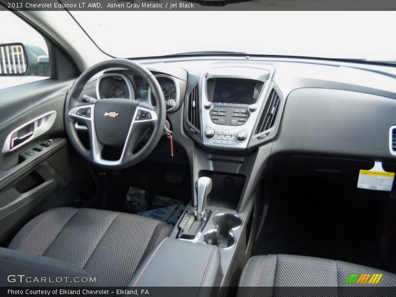 Ashen Gray Metallic / Jet Black 2013 Chevrolet Equinox LT AWD