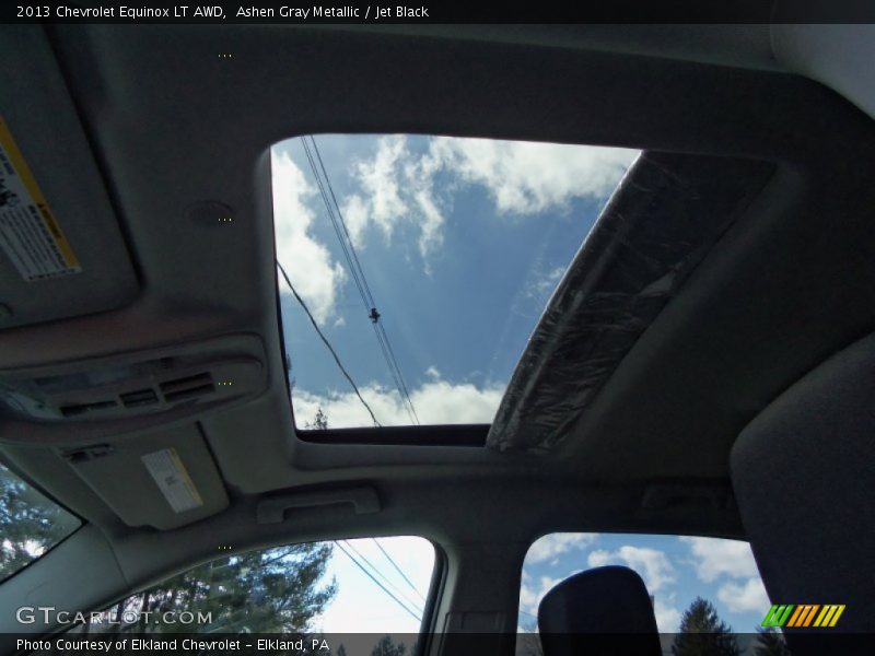 Ashen Gray Metallic / Jet Black 2013 Chevrolet Equinox LT AWD