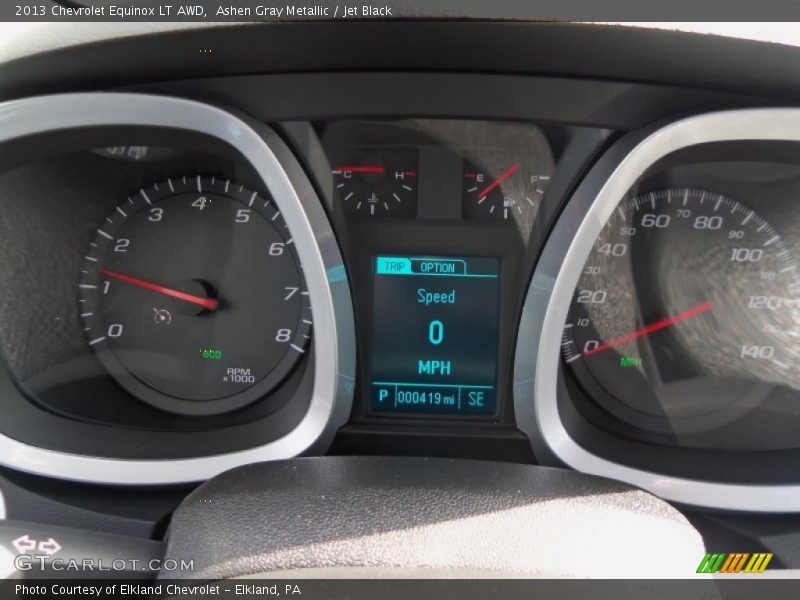 Ashen Gray Metallic / Jet Black 2013 Chevrolet Equinox LT AWD