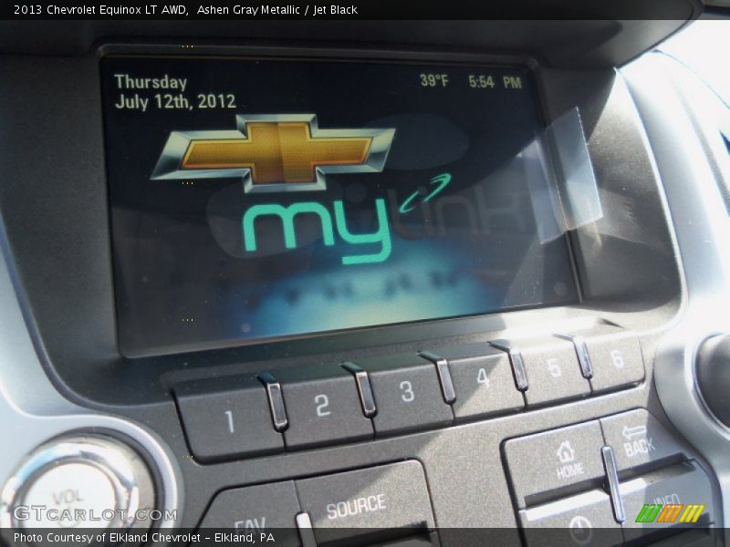 Ashen Gray Metallic / Jet Black 2013 Chevrolet Equinox LT AWD