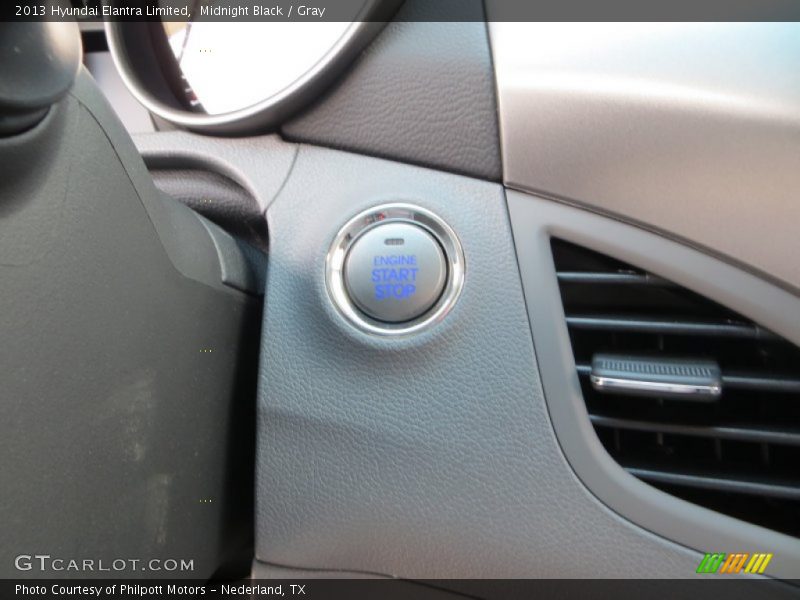 Midnight Black / Gray 2013 Hyundai Elantra Limited