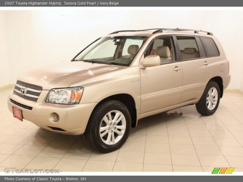 Sonora Gold Pearl / Ivory Beige 2007 Toyota Highlander Hybrid