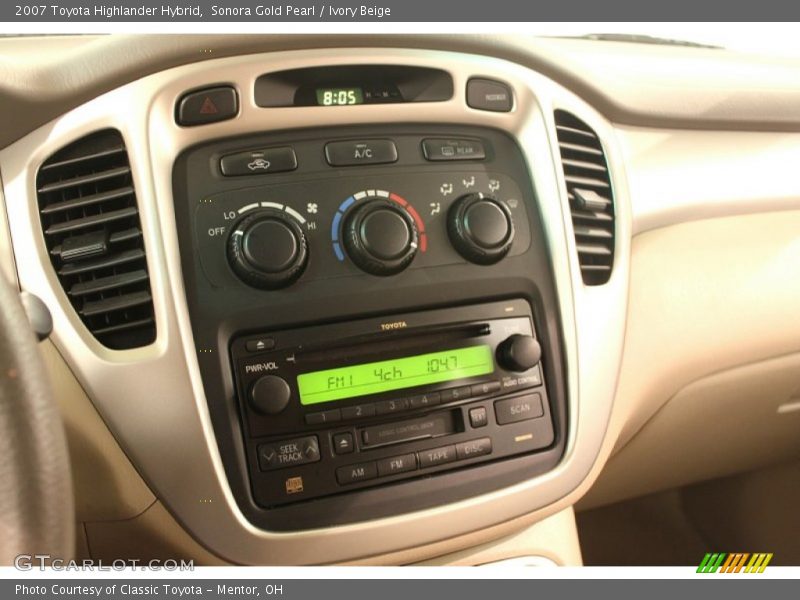 Sonora Gold Pearl / Ivory Beige 2007 Toyota Highlander Hybrid