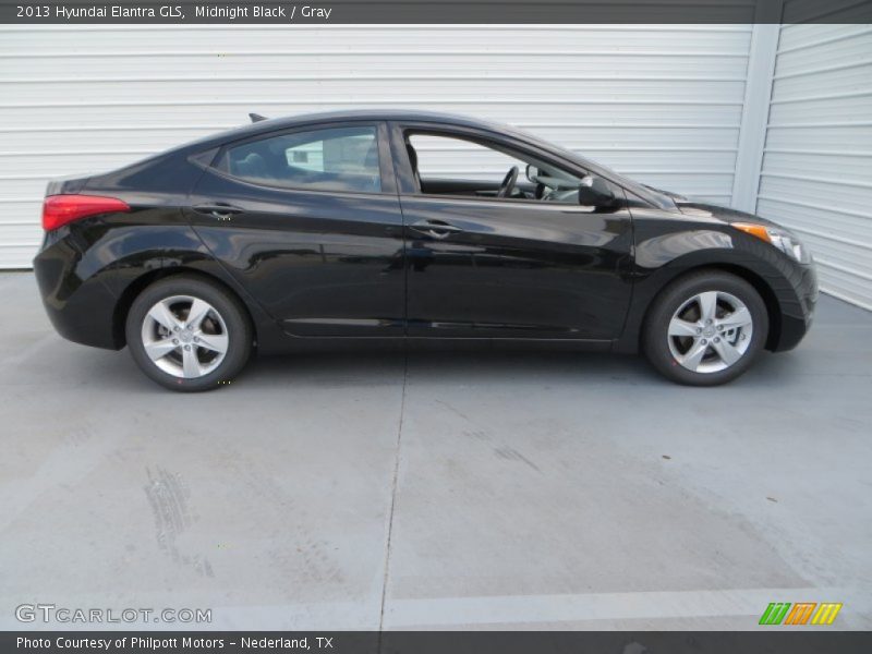 Midnight Black / Gray 2013 Hyundai Elantra GLS