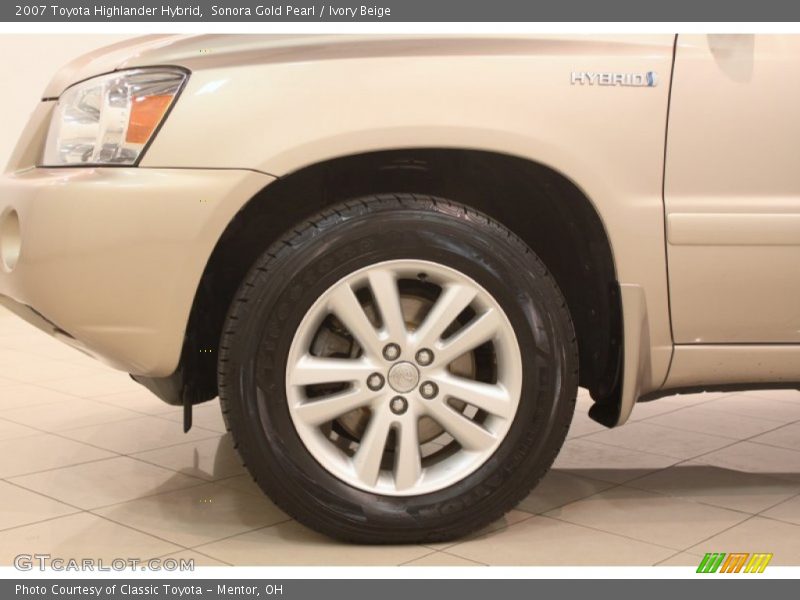 Sonora Gold Pearl / Ivory Beige 2007 Toyota Highlander Hybrid