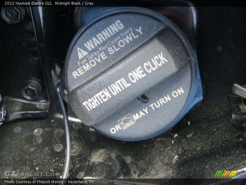 Midnight Black / Gray 2013 Hyundai Elantra GLS