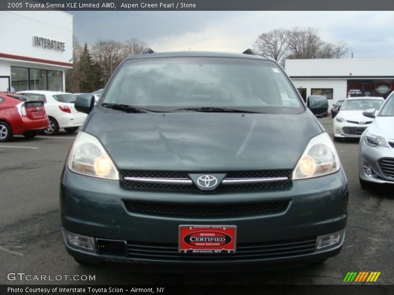 Aspen Green Pearl / Stone 2005 Toyota Sienna XLE Limited AWD