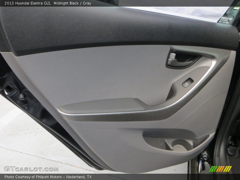Midnight Black / Gray 2013 Hyundai Elantra GLS