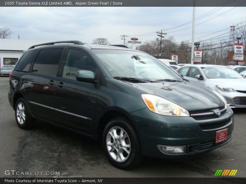 Aspen Green Pearl / Stone 2005 Toyota Sienna XLE Limited AWD