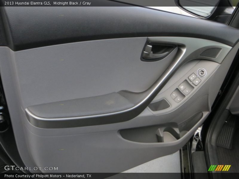 Midnight Black / Gray 2013 Hyundai Elantra GLS