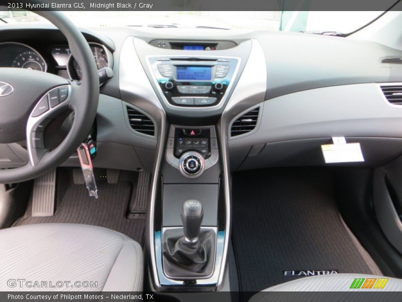 Midnight Black / Gray 2013 Hyundai Elantra GLS