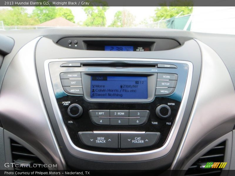 Midnight Black / Gray 2013 Hyundai Elantra GLS