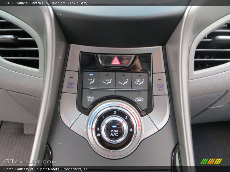 Midnight Black / Gray 2013 Hyundai Elantra GLS