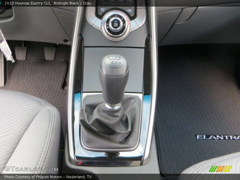 Midnight Black / Gray 2013 Hyundai Elantra GLS