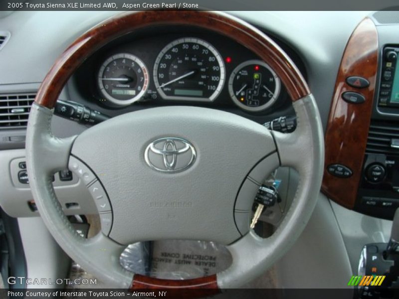 Aspen Green Pearl / Stone 2005 Toyota Sienna XLE Limited AWD