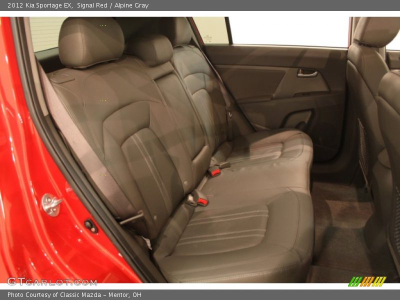 Rear Seat of 2012 Sportage EX