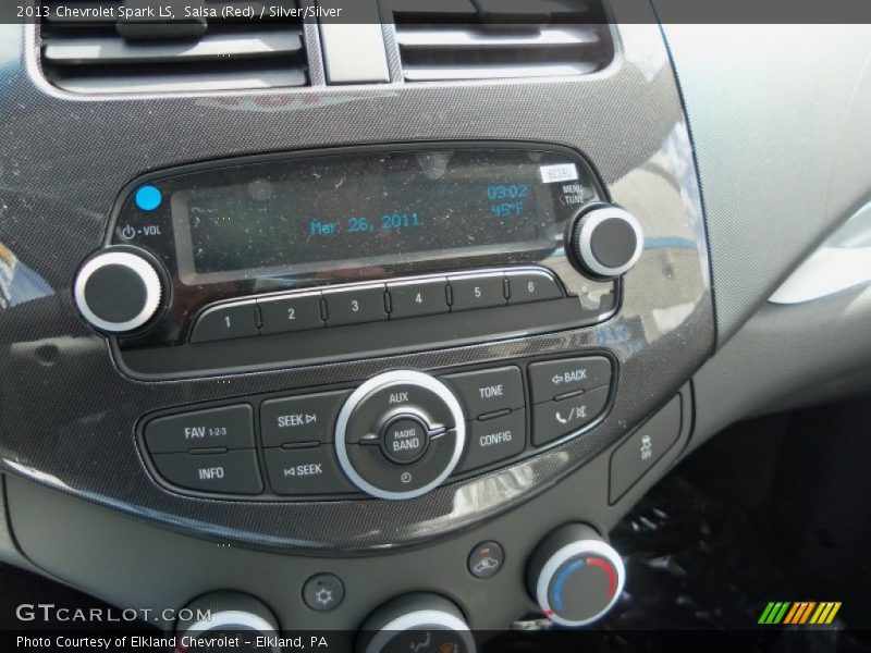 Salsa (Red) / Silver/Silver 2013 Chevrolet Spark LS