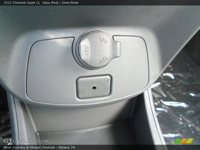 Salsa (Red) / Silver/Silver 2013 Chevrolet Spark LS