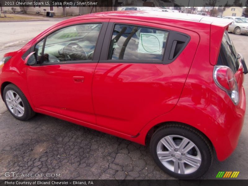 Salsa (Red) / Silver/Silver 2013 Chevrolet Spark LS