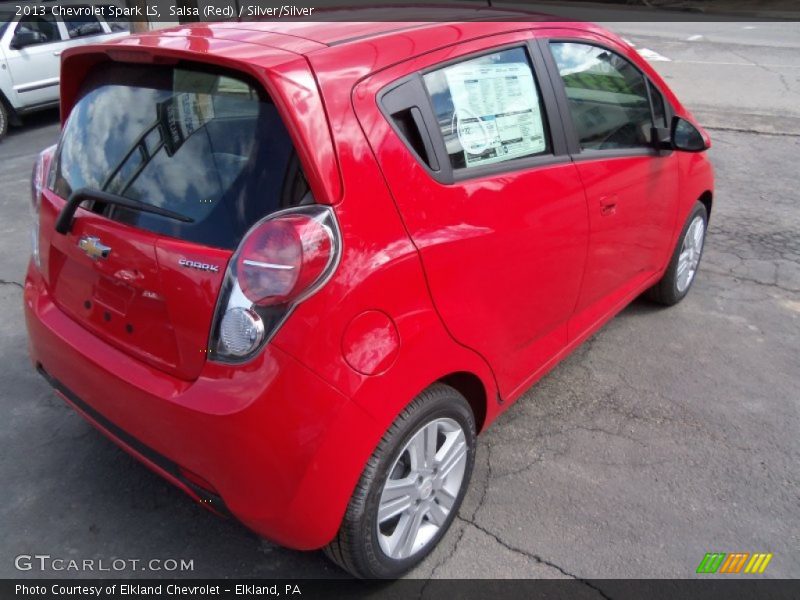 Salsa (Red) / Silver/Silver 2013 Chevrolet Spark LS
