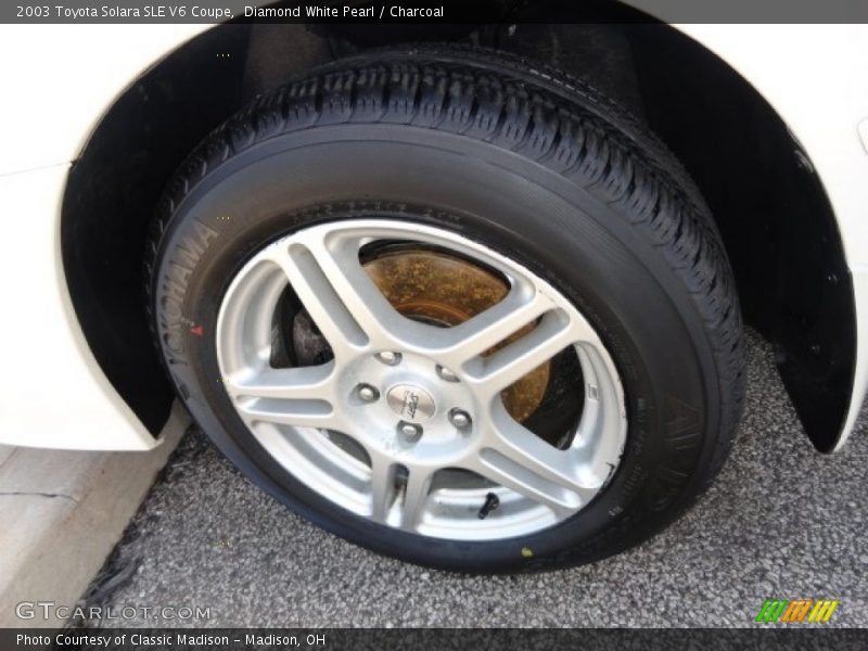 Diamond White Pearl / Charcoal 2003 Toyota Solara SLE V6 Coupe