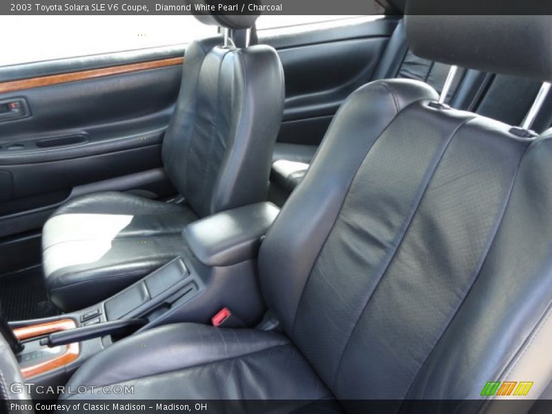 Diamond White Pearl / Charcoal 2003 Toyota Solara SLE V6 Coupe