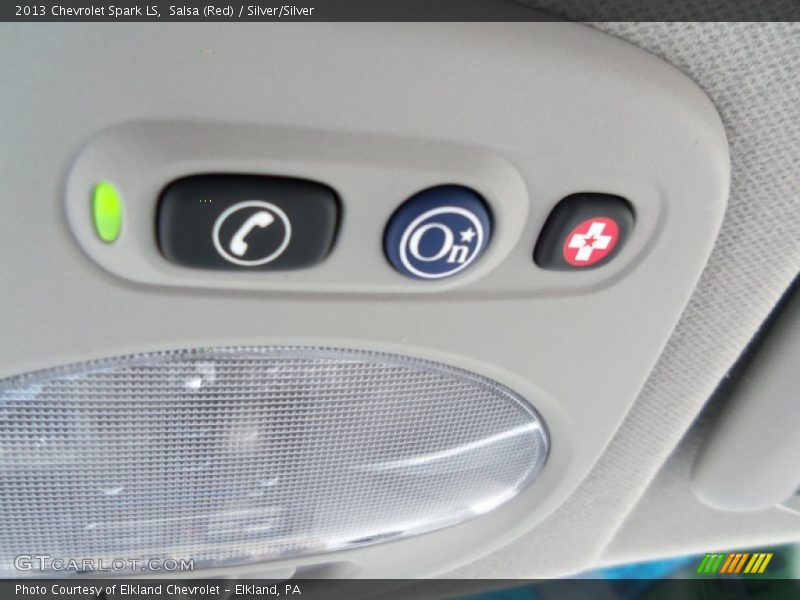 Salsa (Red) / Silver/Silver 2013 Chevrolet Spark LS