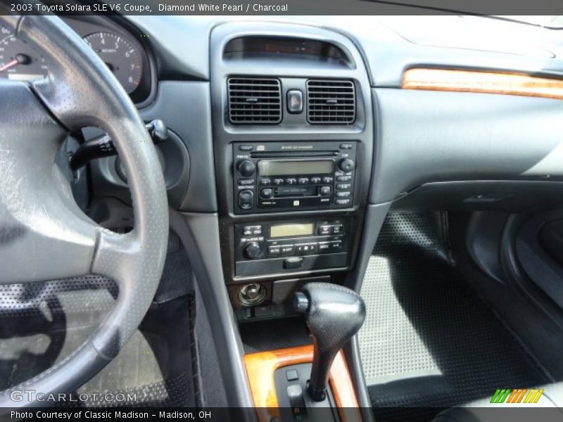 Diamond White Pearl / Charcoal 2003 Toyota Solara SLE V6 Coupe