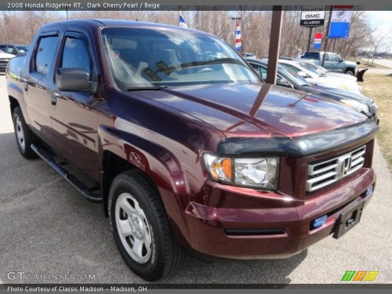 Dark Cherry Pearl / Beige 2008 Honda Ridgeline RT