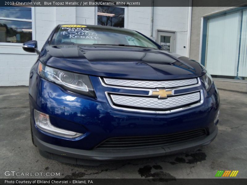 Blue Topaz Metallic / Jet Black/Ceramic White Accents 2013 Chevrolet Volt