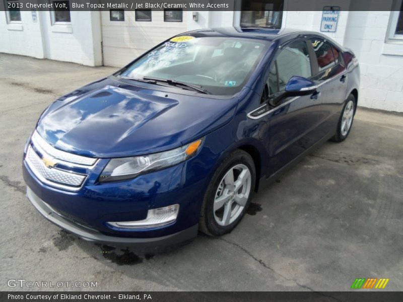 Blue Topaz Metallic / Jet Black/Ceramic White Accents 2013 Chevrolet Volt