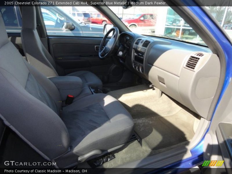 Superior Blue Metallic / Medium Dark Pewter 2005 Chevrolet Colorado Z71 Extended Cab 4x4