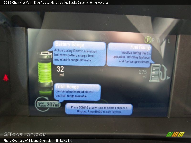 Blue Topaz Metallic / Jet Black/Ceramic White Accents 2013 Chevrolet Volt