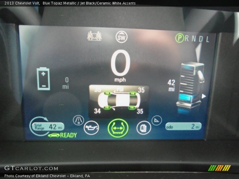 Blue Topaz Metallic / Jet Black/Ceramic White Accents 2013 Chevrolet Volt