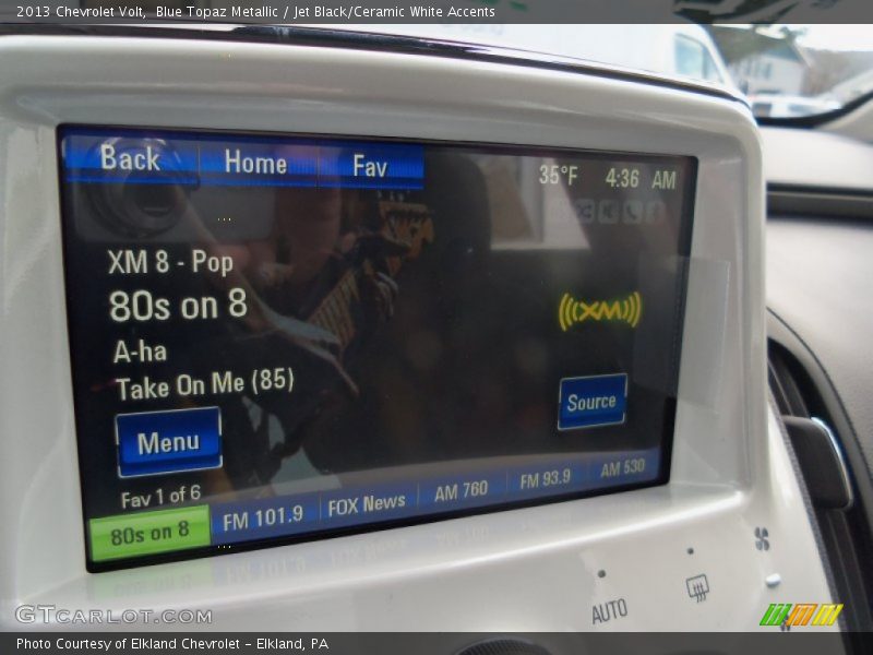 Blue Topaz Metallic / Jet Black/Ceramic White Accents 2013 Chevrolet Volt